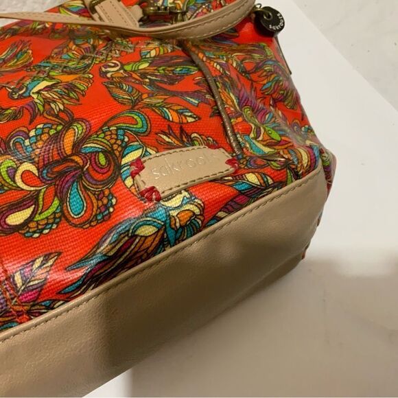 Sakroots Birds of Paradise Print Metro Tote Bag Shopper Shoulder Handbag Purse - Picture 11 of 15
